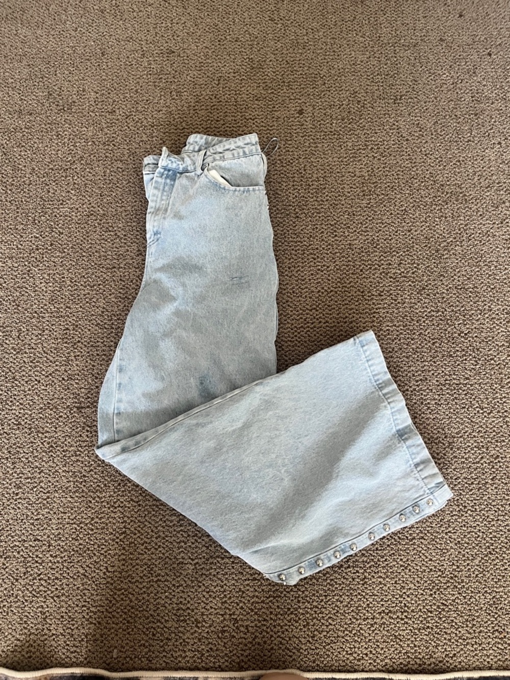 House of Harlow 1960 studded wide leg jean - Picture 4 of 5